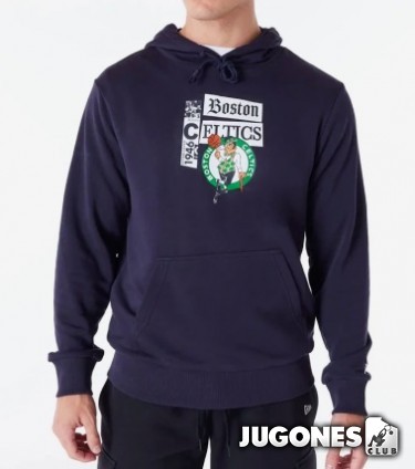 Sudadera Boston Celtics Newspaper Graphic