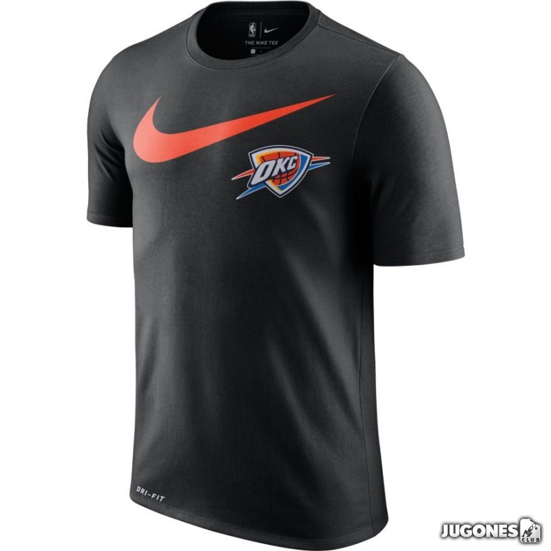 Humo Misión difícil de complacer Camiseta Nike Logo Oklahoma City Thunder