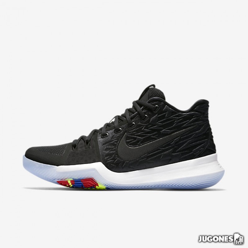 kyrie 3 black multicolor